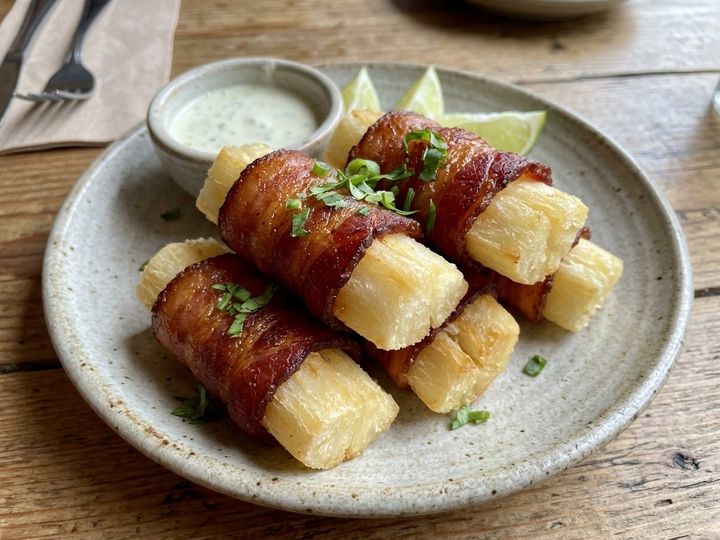 Bacon-Wrapped Yuca