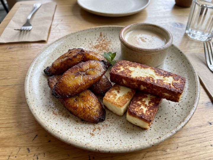 Sweet Plantain, Fried Cheese & Natilla