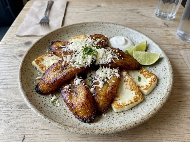 Fried Sweet Plantain with Cheese